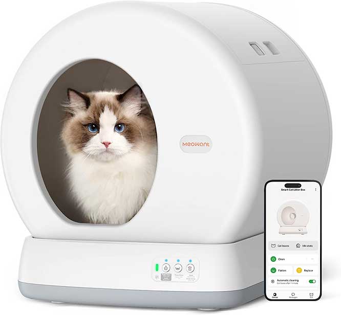 meowant self cleaning litter box