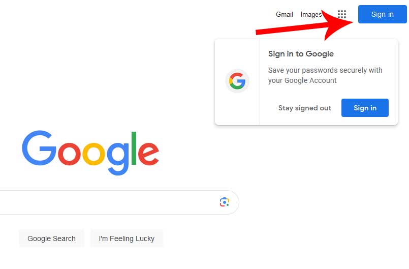 sign into google account