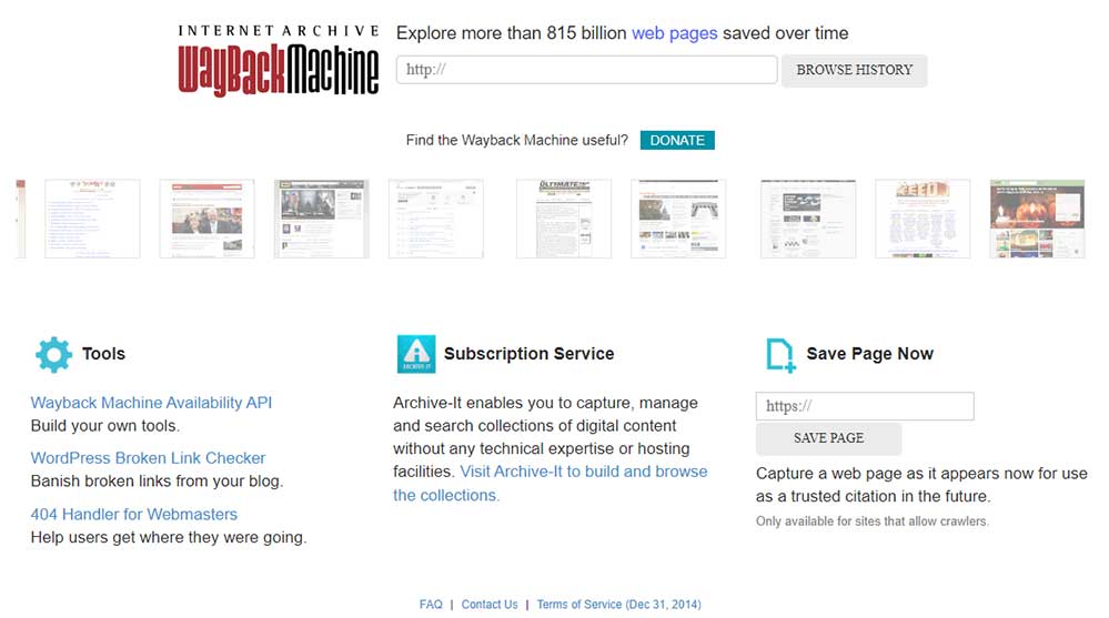 wayback machine
