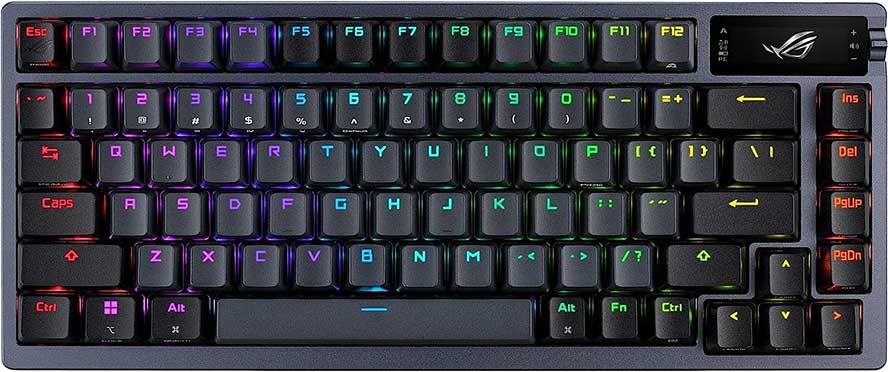 ASUS ROG Azoth 75 percent Wireless DIY Custom Gaming Keyboard