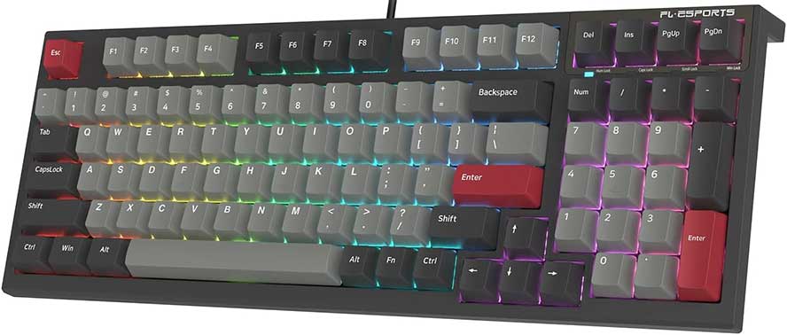 FL ESPORTS FL980 96% 1800 Layout Wired Mechanical Keyboard