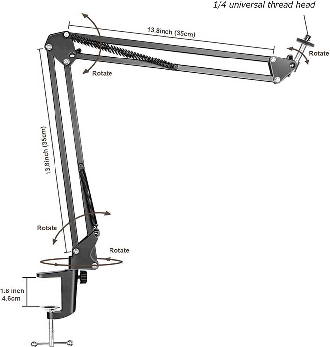 LenTok Overhead Tripod