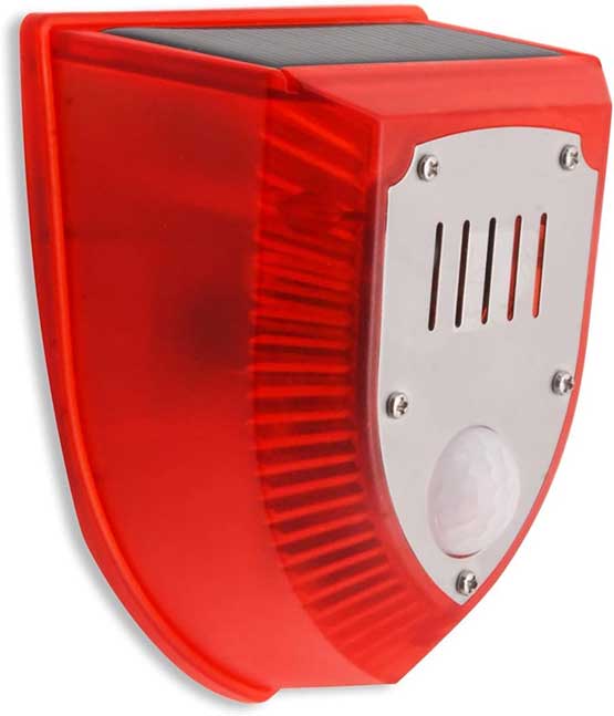 UsmooJoy Dog Barking Solar Security Alarm