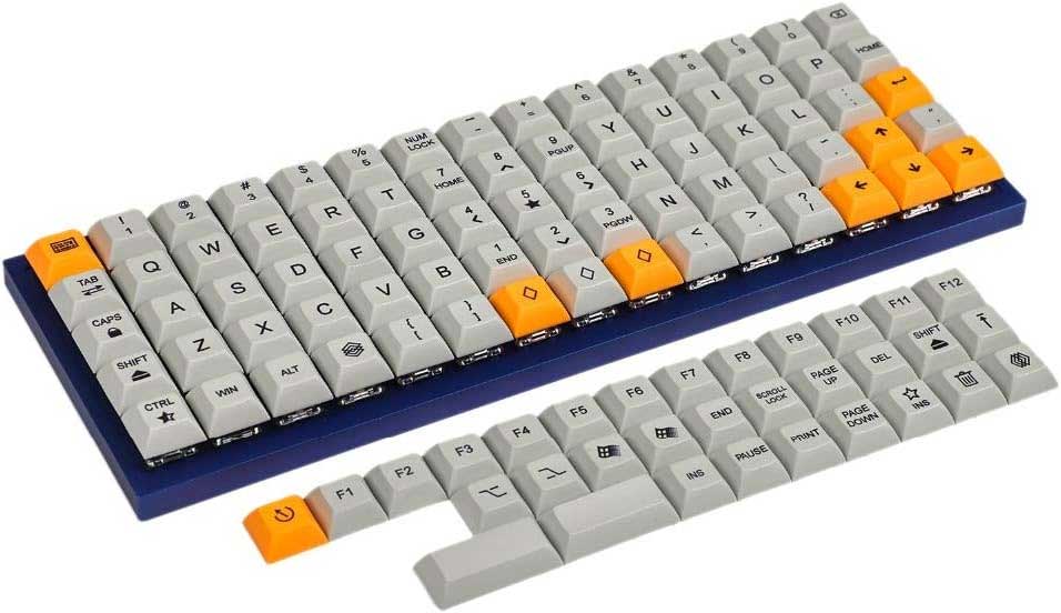 YMDK 75 Keys DSA Dye Sub PBT Ortholinear Keycaps