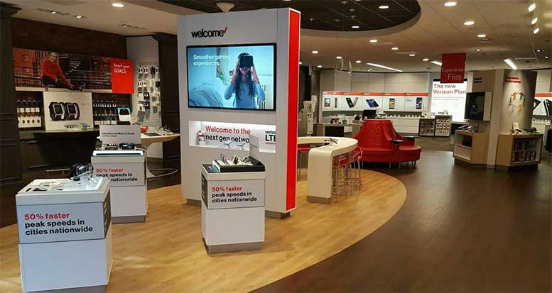 inside verizon store