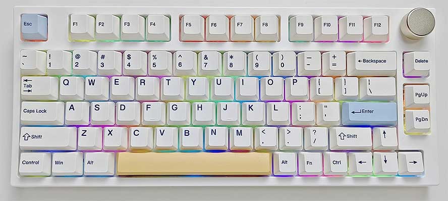 keydous NJ80-AP Wireless 75 percent Mechanical Keyboard