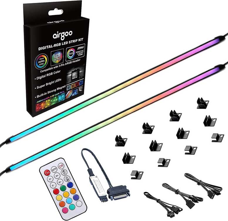 Airgoo NEON Addressable RGB PC LED Strip Kit