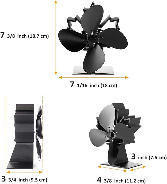 GALAFIRE-4-Blade-Heat-Powered-Wood-Stove-Fan