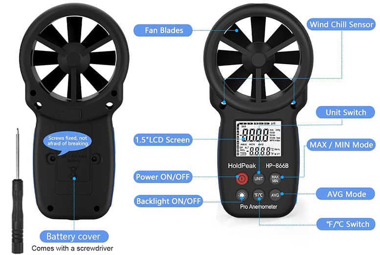 HoldPeak-866B-Handheld-Digital-Anemometer