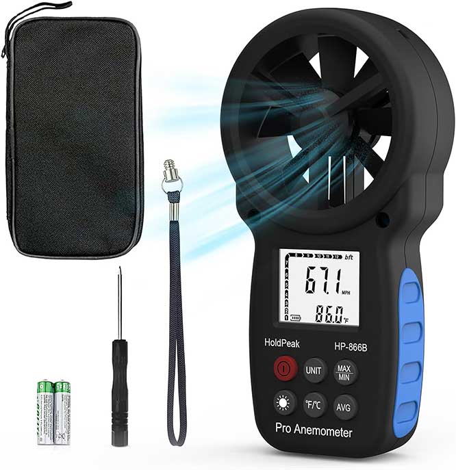 HoldPeak 866B Handheld Digital Anemometer