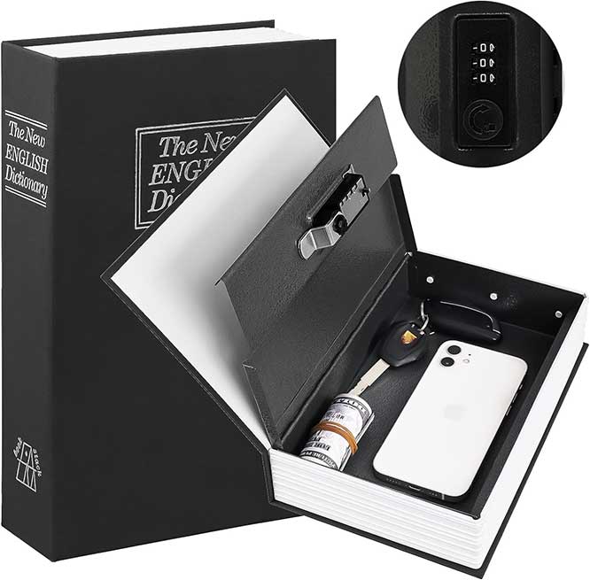 KYODOLED Diversion Book Safe with Combination Lock