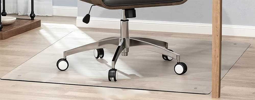 MIRUO Tempered Glass Office Chair Mat