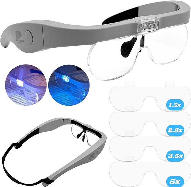 4 Best Headband Magnifier Glasses with Built-In LED Lights (2023)