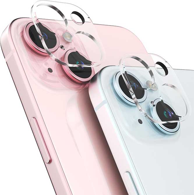Sinjimoru iPhone 15 Series 5-Layered Tempered Glass Camera Lens Protector