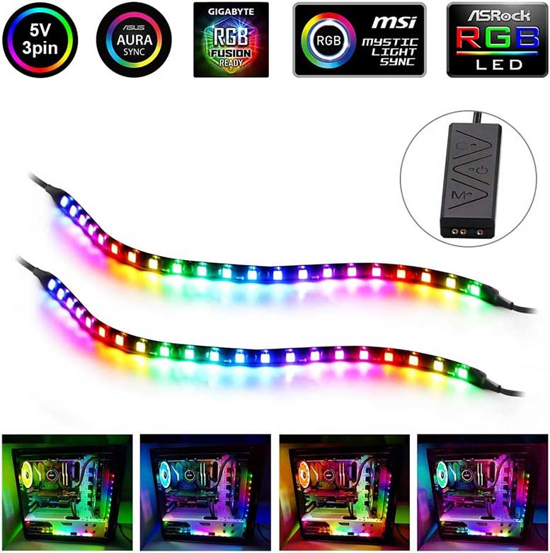 Speclux-PC-Addressable-RGB-LED-Strip-Lights-Kit
