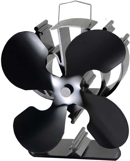 VODA 4-Blade Heat Powered Stove Fan