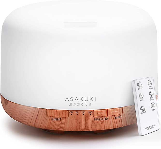 ASAKUKI 500ml Premium Essential Oil Diffuser