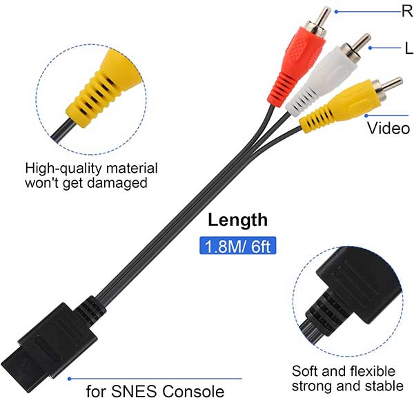 US Plug AC Power Charger Adapter Cable For NES Super