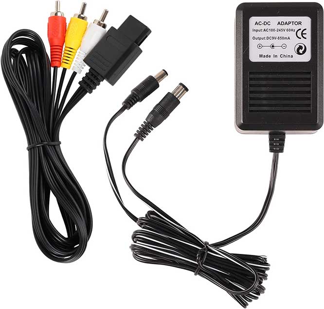 CSTESVN SNES Power Adapter and AV Cord Bundle