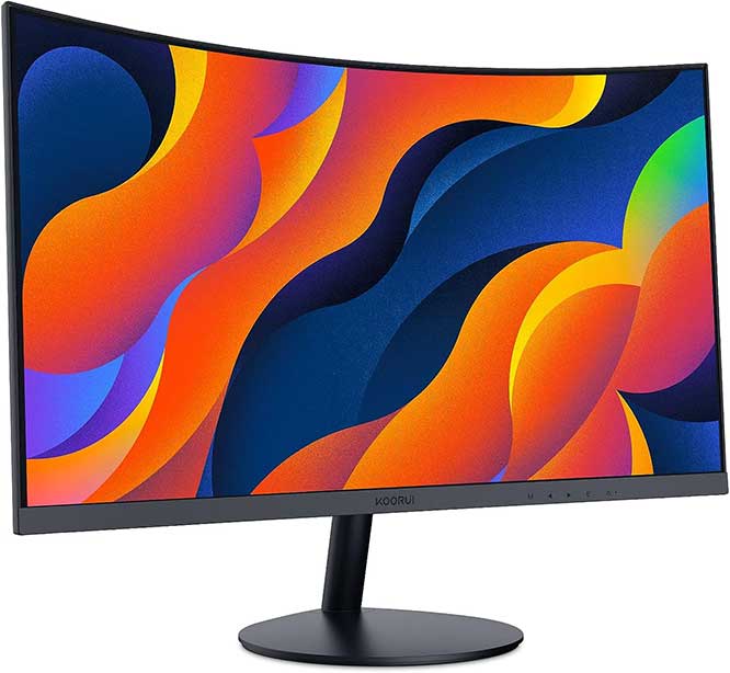 KOORUI 24-Inch Curved Monitor