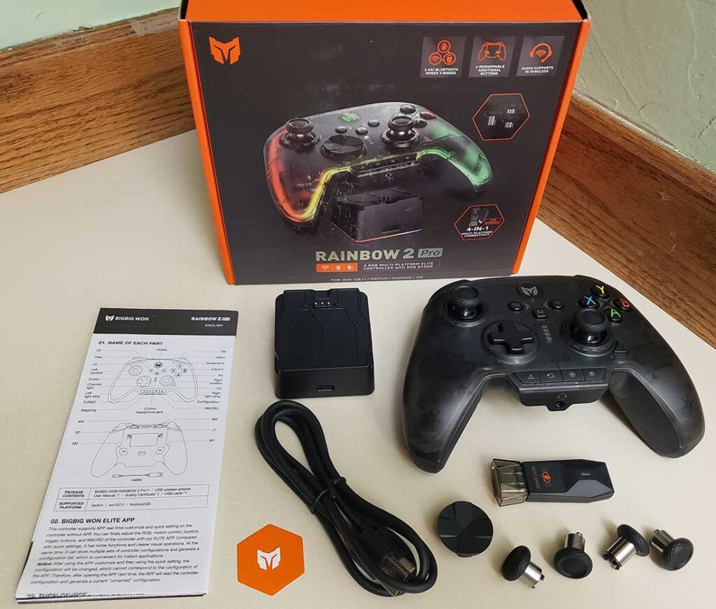 Review of the BIGBIG WON Rainbow 2 Pro Wireless Controller - Nerd