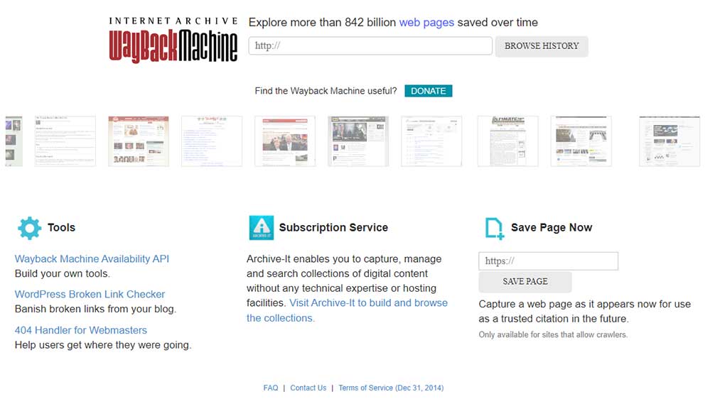wayback machine