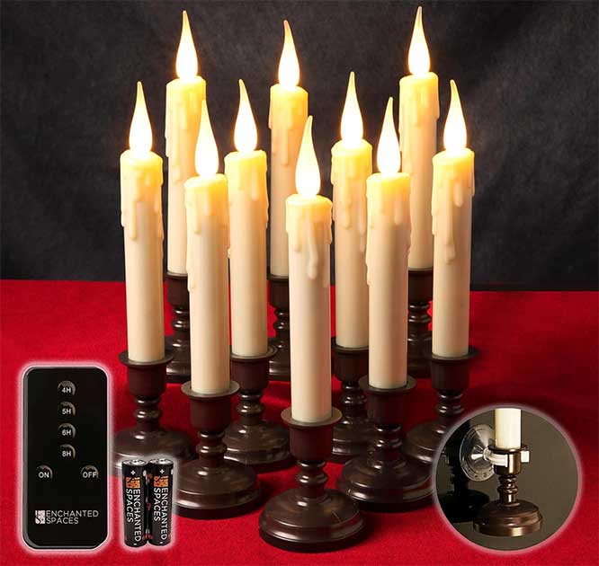 Enchanted Spaces Flameless Ivory LED Window Candles