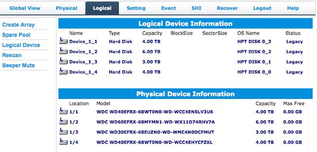 HighPoint-Technologies-web gui