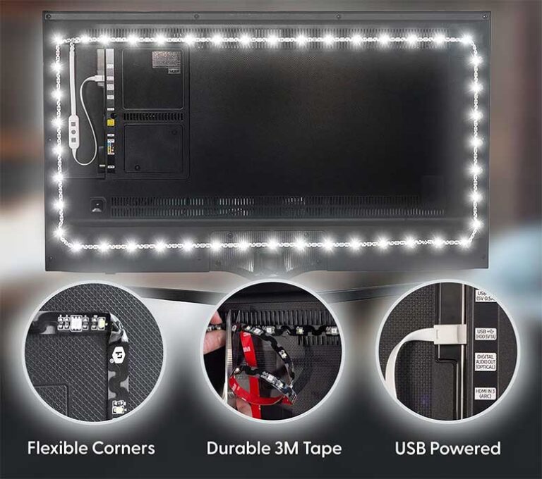 3 Best LED Bias Lighting for TV/Monitor Backlight [2023]