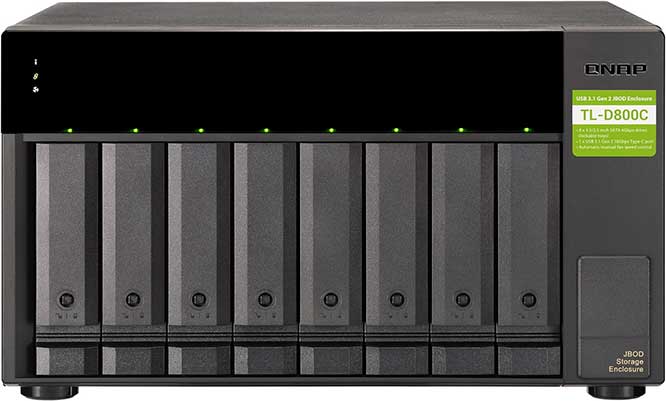 QNAP TL-D800C JBOD Storage Enclosure