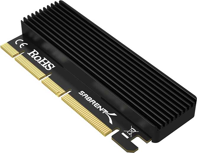 SABRENT NVMe M2 SSD to PCIe Card