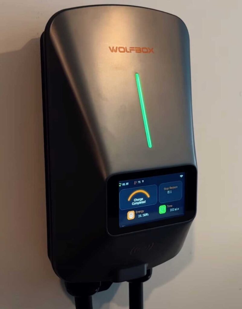 WOLFBOX-Level-2-EV-Charger-installed