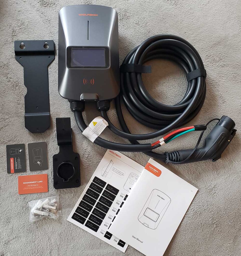 WOLFBOX Level 2 EV Charger unboxing