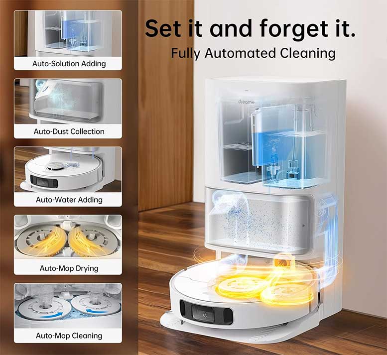 dreame-l10s-robot-vacuum self cleaning