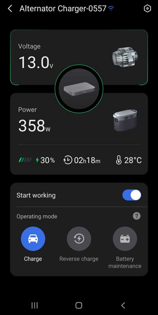 ecoflow-alternator-charger app