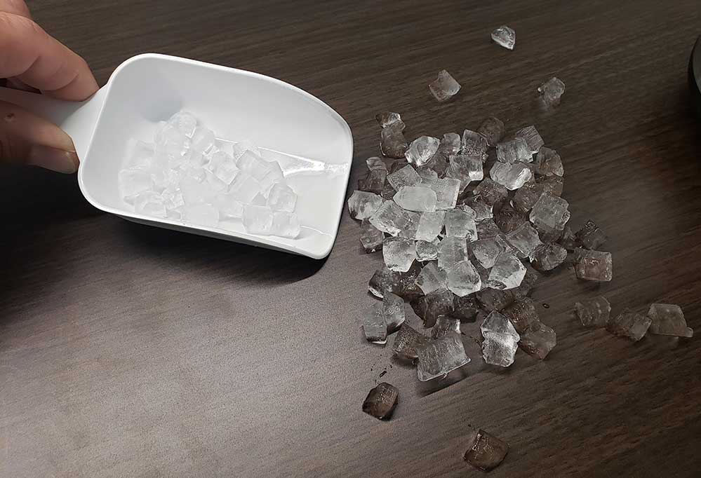 ecozy-smart-nugget-ice-maker-ice size