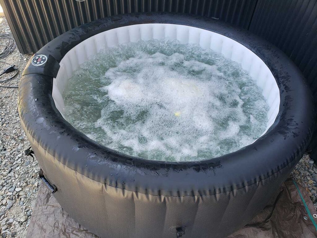 relxtime portable inflatable hot tub