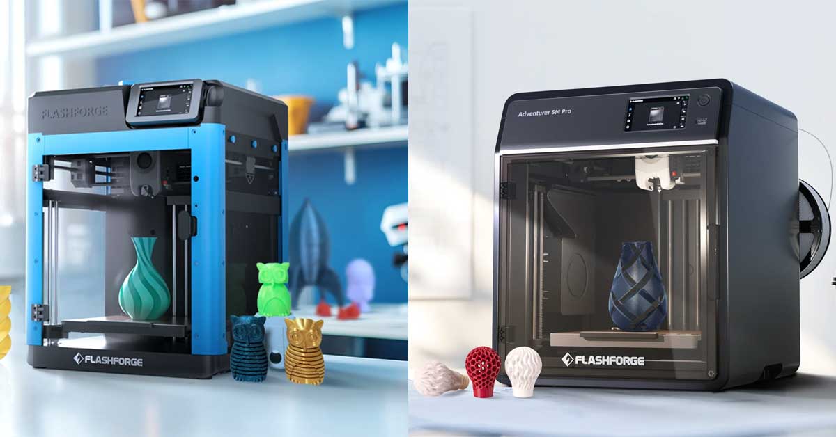 Flashforge Adventurer 5M and 5M Pro 3D Printers