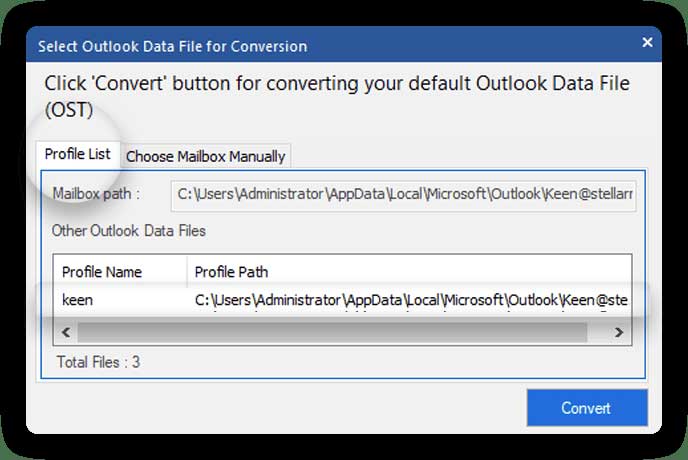 Stellar-Converter-for-OST-select-outlook-data-file-for-conversion