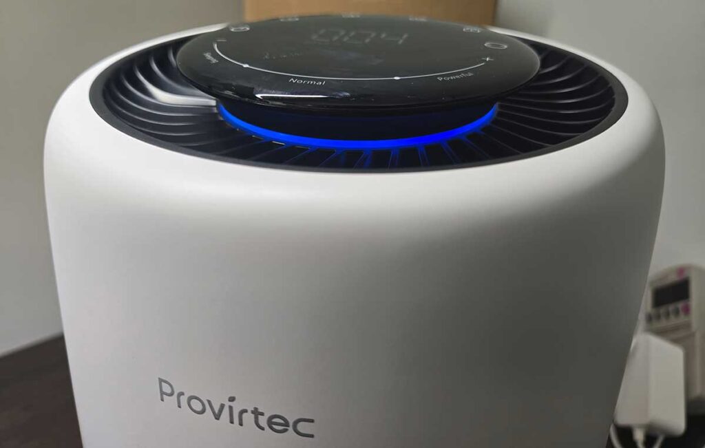 Provirtec-ClearBreathe-Smart-Air-Purifier-AP-01 air quality indicator