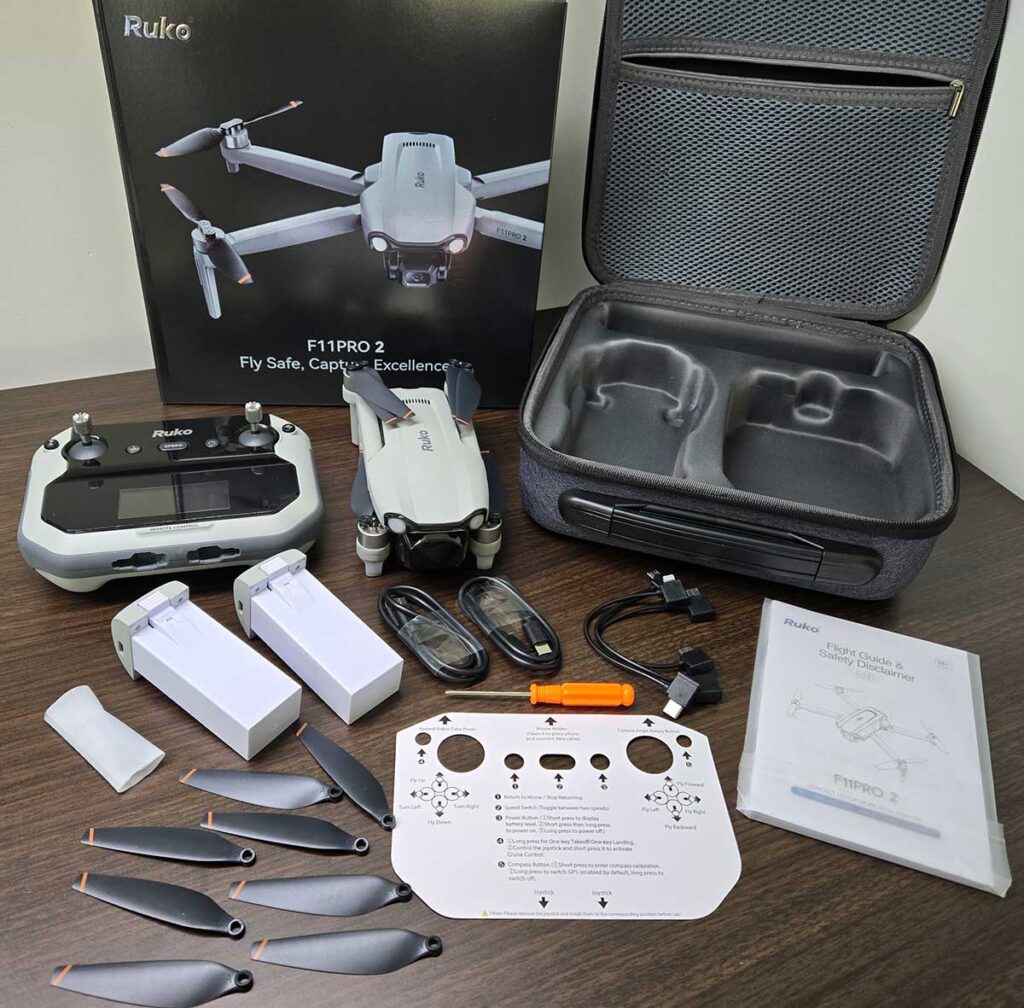 Ruko-F11PRO-2-box contents