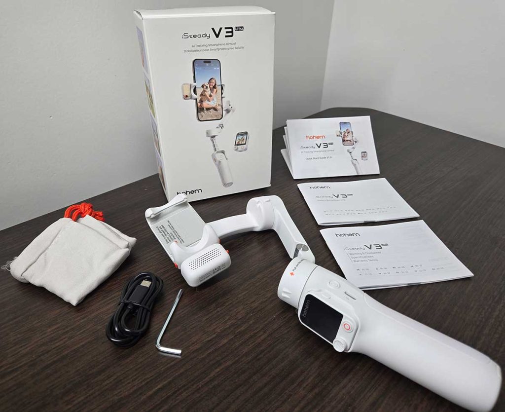 hohem isteady v3 ultra box contents