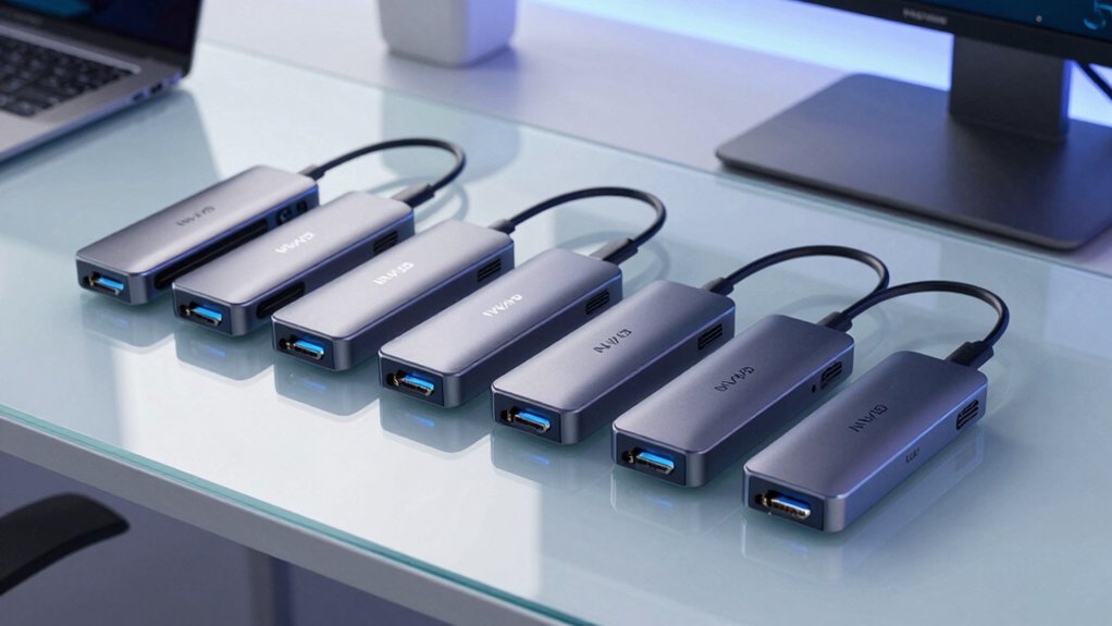 six nvme to usb docking stations prospected