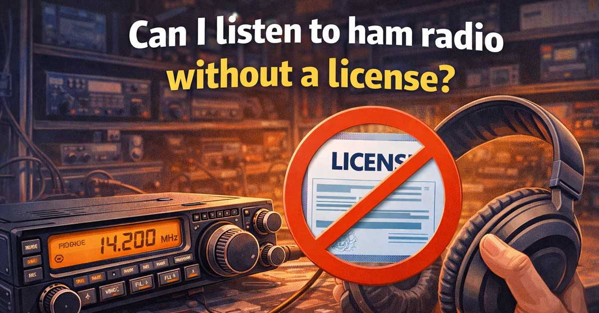 Can I Listen to Ham Radio Without a License