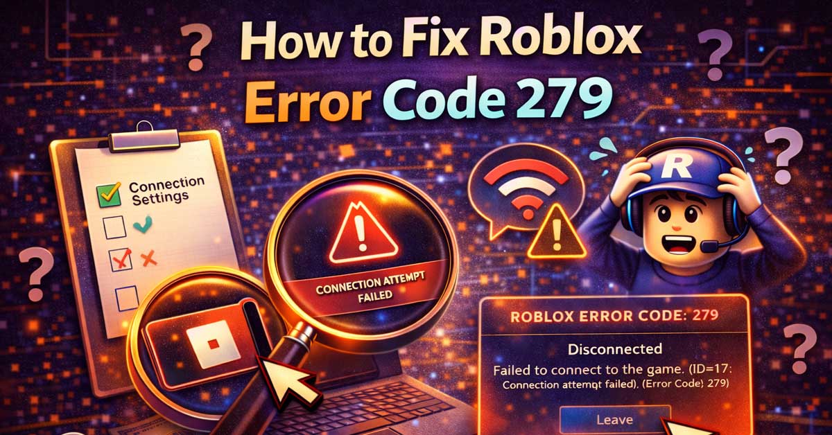 How to Fix Roblox Error Code 279