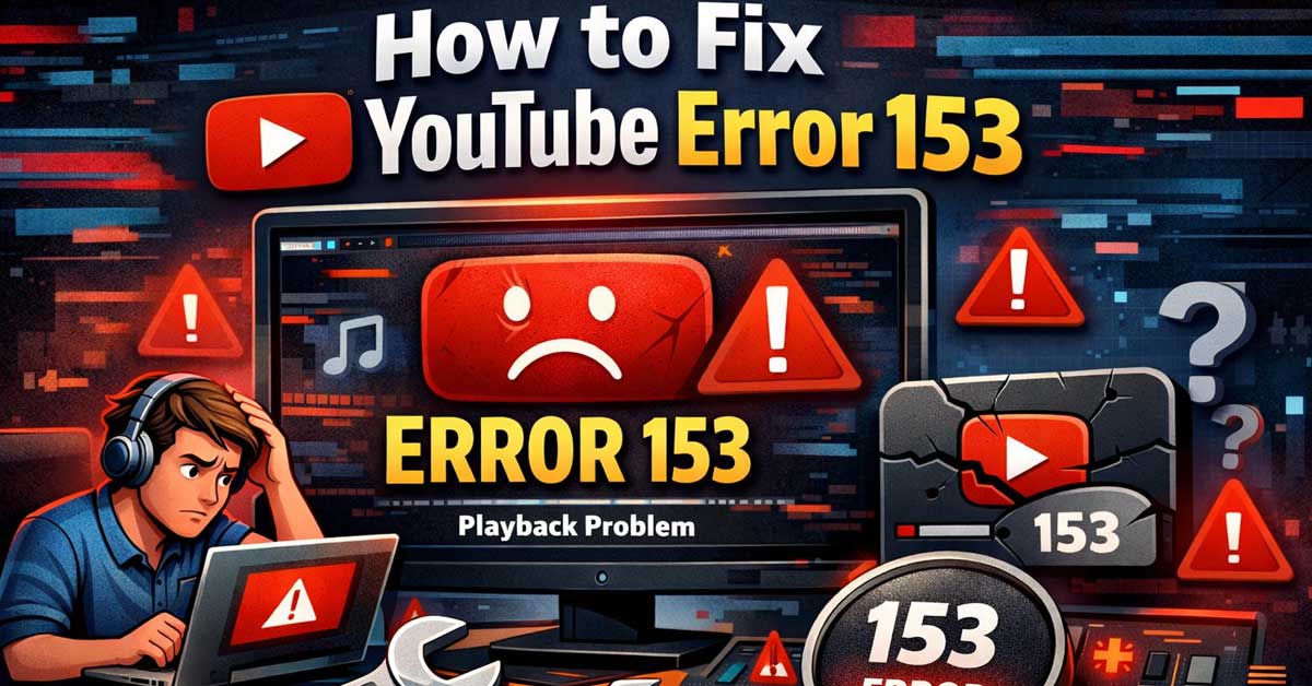 How to Fix YouTube Error 153