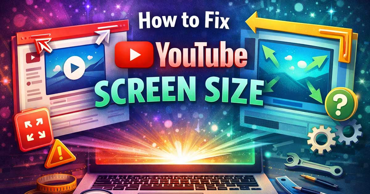 How to Fix YouTube Screen Size