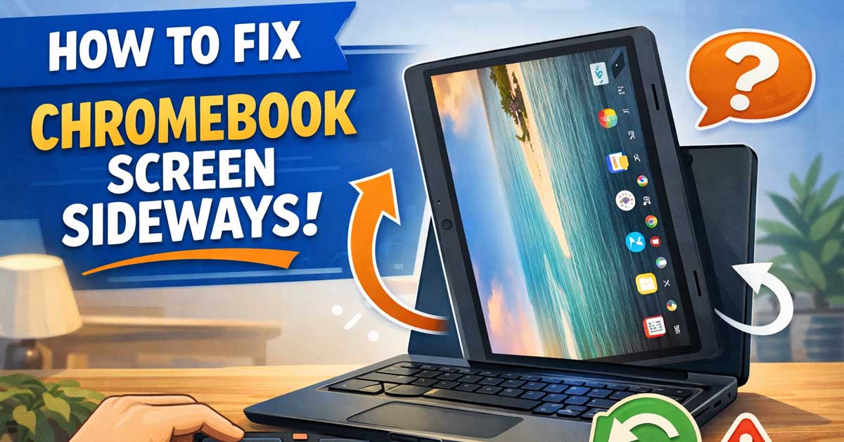 How to Fix a Sideways Chromebook Screen