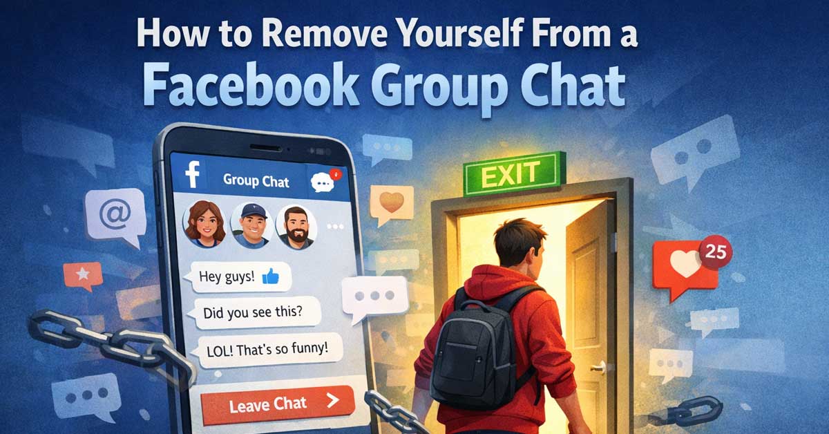 How to Remove Yourself From a Facebook Group Chat