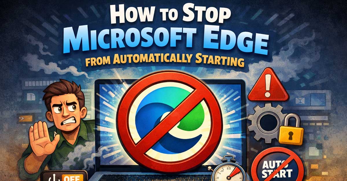 How to Stop Microsoft Edge from Automatically Starting